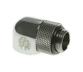 BitsPower adapter kątowy obrotowy 90° G1/4" (M) > G1/4" (F) srebrny