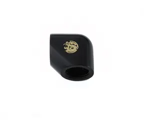 Adapter kątowy BitsPower 90° G1/4" (F) > G1/4" (F) czarny mat
