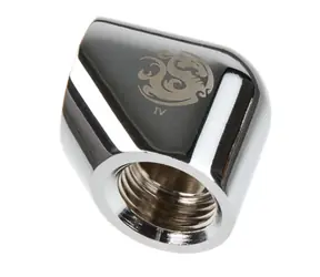 Adapter kątowy BitsPower 90° G1/4" (F) > G1/4" (F), srebrny