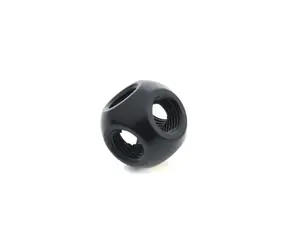 Rozdzielacz BitsPower Q 5x G1/4" (F) czarny mat