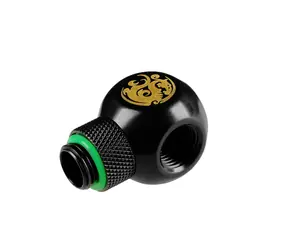 BitsPower Rotary Q-splitter 1x G1/4 (M) > 3x G1/4 (F) czarny mat