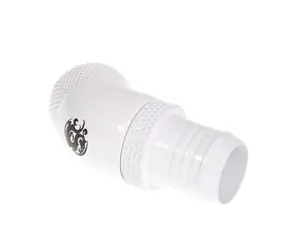 Złącze obrotowe BitsPower 45° G1/4" (M) > rura 13 mm, biała