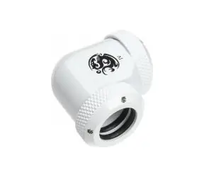 Adapter kątowy BitsPower Multi-Link 90° 12 mm HardTube > 12 mm HardTube biały