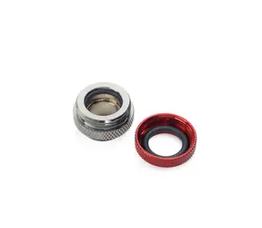 Adapter BitsPower Multi-Link prosty G1/4 > 12 mm HardTube czerwony/czarny błyszczący