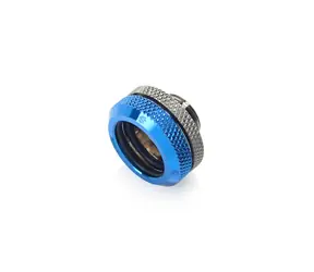 Adapter BitsPower Multi-Link prosty G1/4 > 16 mm HardTube niebieski/czarny błyszczący