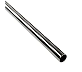BitsPower Brak Fazowana rura HardTube 12 mm, mosiądz, 50 cm, błyszcząca czerń