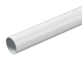 BitsPower Brak Fazowanie 16 mm HardTube, mosiądz 50 cm, biały