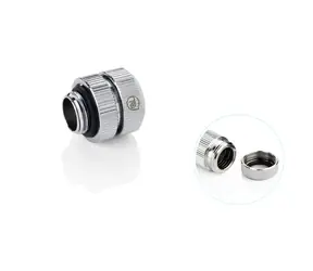 Zestaw BitsPower TouchAqua 2x Adapter Link prosty G1/4 (F) > rurka regulowana 16-22mm srebrny