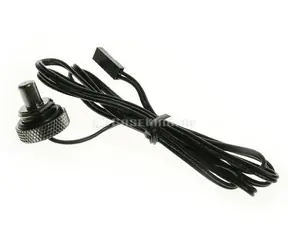 BitsPower Korek uszczelniający z czujnikiem temperatury G1/4 (M) 90cm czarny błyszczący