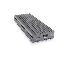 Icy Box IB-1817MC-C31 antracyt / Zewnętrzna obudowa do M.2 NVMe i SATA / Radiator / Ochrona przed zapisem / USB-C i USB A