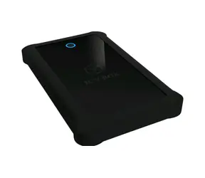 Icy Box IB-233U3-B czarny / Zewnętrzne pudełko na 1x HDD/SSD / USB 3.0 Typ A / silikonowe etui