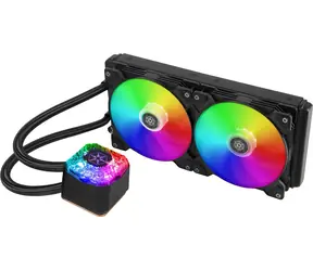 Silverstone IceGem 280 ARGB / 2x 140 mm / 23,4 dB przy 1600 obr./min / Intel i AMD
