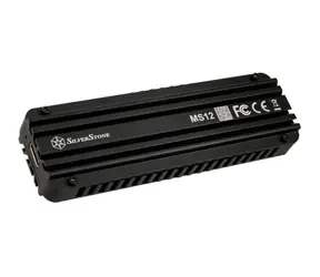 Silverstone MS12 Zewnętrzna ramka M.2 SSD z USB 3.2 czarna 