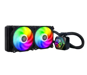 Silverstone Permafrost PF240-ARGB V2 czarny / 2x 120mm / 35,6 dB przy 2200 obr./min / Intel i AMD