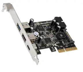 Karta Silverstone ECU05 PCIe / 2x USB 3.0 i 1x USB 3.1 Typ C + 2x wewnętrzne USB 3.0