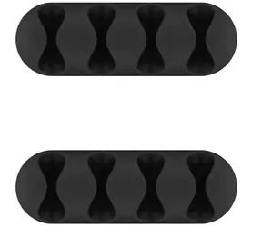 Organizer kabli MicroConnect 4-slot 2 sztuki czarny