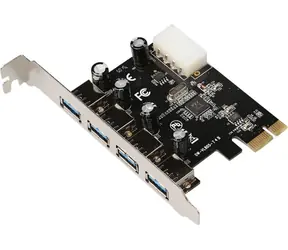 Karta rozszerzeń MicroConnect PCIe 4 USB3.0 VL805 / 4+1x USB2.0