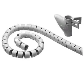 Organizer na kable MicroConnect z końcówką 2,5 m szary