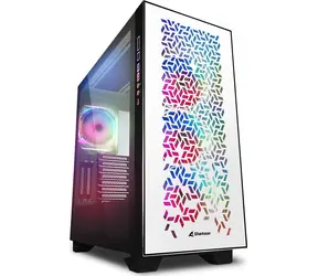 Sharkoon ELITE SHARK CA300H biały / RGB / ATX / 4X 120mm / bez źródła zasilania / strona przezroczysta