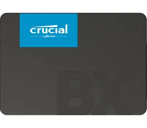 CRUCIAL BX500 500 GB / 2,5" SATA III / 3D NAND QLC / R: 550 MB/s / W: 500 MB/s / MTBF 1,5 mh / 3 lata