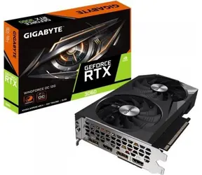 GIGABYTE RTX 3060 WINDFORCE OC / 1792 MHz / 12 GB GDDR6 / 192-bit / 2x HDMI+2x DP / (8)