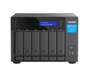 QNAP TVS-h674-i3-16G / 6x HDD / i3-12100 3,3 GHz / 16 GB DDR4 / 3,5" i 2,5" SATA / 2x2,5GLAN