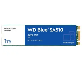 WD Blue SA510 1 TB / M.2 SSD 2280 / SATA III / TLC / R: 560 MB/s / W: 520 MB/s / 5 lat