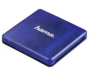 HAMA 124131 Czytnik kart USB 2.0 niebieski / SD / microSD / CF