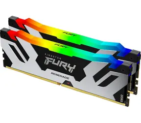 Kingston FURY Renegade RGB srebrna 32 GB (2x16 GB) DDR5 7200 MHz / DIMM / CL38 / 1.45 / RGB / XMP