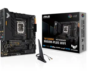 Asus TUF GAMING B660M PLUS WIFI / Intel B660 / LGA 1700 / 4X DDR5 / PCI express 5.0 / 2x PCIe x16 / 1x RJ-45 / mATX