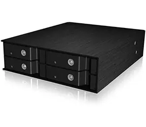 Icy Box IB-2240SSK czarny / Płyta montażowa na 4X 2.5" HDD/SSD / SATA III / Hot-Swap