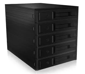 Icy Box IB-565SSK czarny / Płyta montażowa na 5x dysk twardy 3,5".