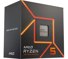 AMD RYZEN 5 7600 @ 3,8 GHz / Turbo 5,1 GHz / 6C12T / L2 6 MB L3 32 MB / AM5 / Zen 4 / 65 W
