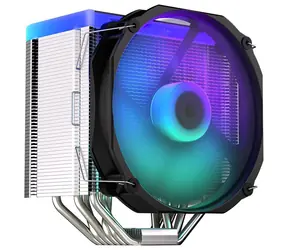 Endorfy Fortis 5 ARGB / chłodnica procesora / 140 mm / 1400 RPM / 220W TDP / ARGB / 6 rurek cieplnych / PWM / dla Intel i AMD