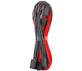 CableMod PRO ModMesh 8-Pin PCIe Potrójny przedłużacz 45 cm - czarno-czerwony