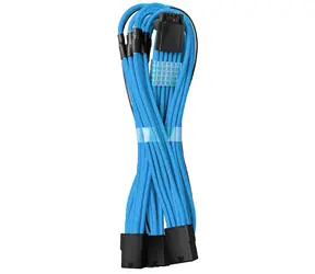CableMod PRO ModMesh 8-pinowy potrójny przedłużacz PCIe 45cm - niebieski