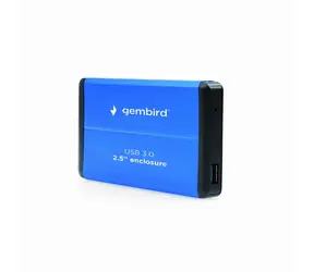 Gembird EE2-U3S-2-B niebieski / pudełko zewnętrzne / 2.5" / aluminium / USB 3.0