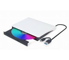 Gembird DVD-USB-03 biały / zewnętrzny napęd DVD/CD / USB