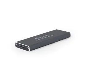 Gembird EE2280-U3C-03 srebrny / pudełko zewnętrzne / 22mm / aluminium / USB 3.1