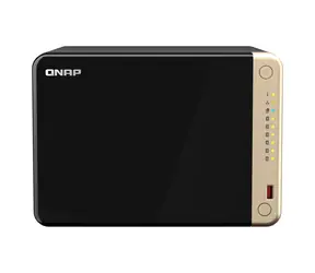 QNAP TS-664-8G czarny / Intel Celeron 2,9 GHz / 8 GB RAM / 6x 3,5" SATA III + 2x M.2 / 4X USB / 1x HDMI / 2x 2,5GLAN