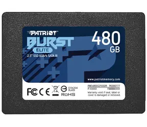 Patriot Burst Elite 480 GB / SSD / 2,5" SATA III / R: 450 MB / W: 320 MB / IOPS 40 tys. 40 tys. / MTBF 2 mh