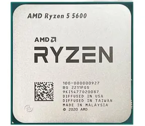 AMD RYZEN 5 5600 @ 3,5 GHz - TRAY / Turbo 4,4 GHz / 6C12T / L2 3MB L3 32MB / AM4 / Bez VGA / 65W