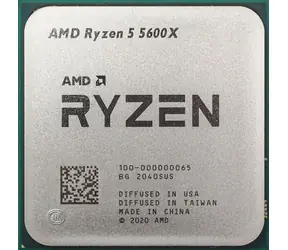 AMD RYZEN 5 5600X @ 3,7 GHz - TRAY / Turbo 4,6 GHz / 6C12T / L1 192 kB L2 3 MB L3 32 MB / AM4 / Zen 3 / 65 W