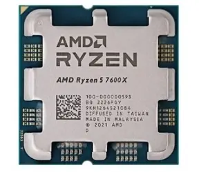 AMD RYZEN 5 7600X @ 4,7 GHz - TRAY / Turbo 5,3 GHz / 6C12T / L2 6 MB L3 32 MB / AM5 / Zen 4 / 105 W