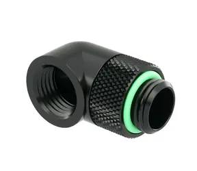 Złącze Barrow G1/4 (MF) - kolano 90° (TWT90-v2.5) czarne 