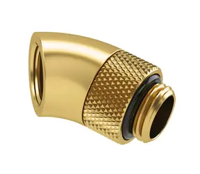 Złącze Barrow G1/4 (MF) - kolano 45°, złote 