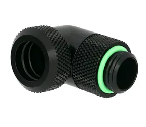 Złączka Barrow G1/4 (M) do sztywnej rurki 12 mm - kolano 90°, czarna