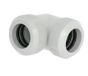 Złącze Barrow do sztywnej rury 12 mm - kolano 90°, białe