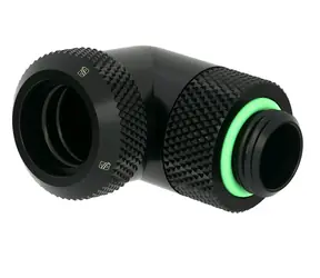 Złączka Barrow G1/4 (M) do sztywnej rurki 14 mm - kolano 90°, czarna