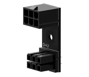 Adapter Singularity Computers Shift 6-pin PCIE 180° D+U, czarny